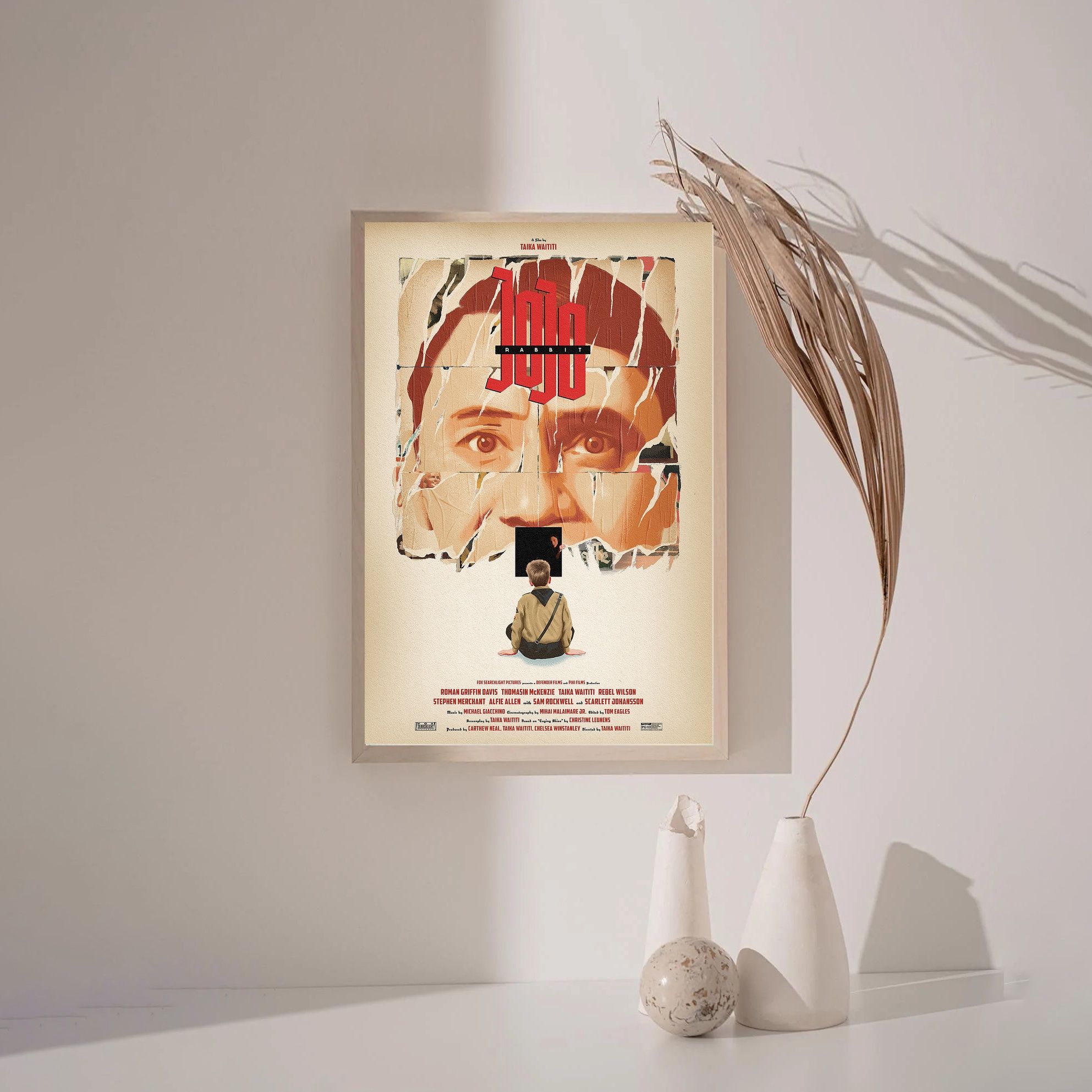 JoJo Rabbit MOVIE Poster Canvas Wall Art Home Decor (No Frame) - Image 3