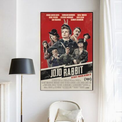 JoJo Rabbit MOVIE Poster Canvas Wall Art Home Decor (No Frame)