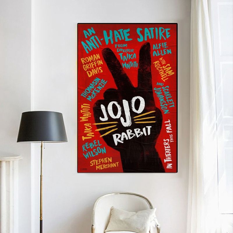 JoJo Rabbit MOVIE Poster Canvas Wall Art Home Decor (No Frame) - Image 4