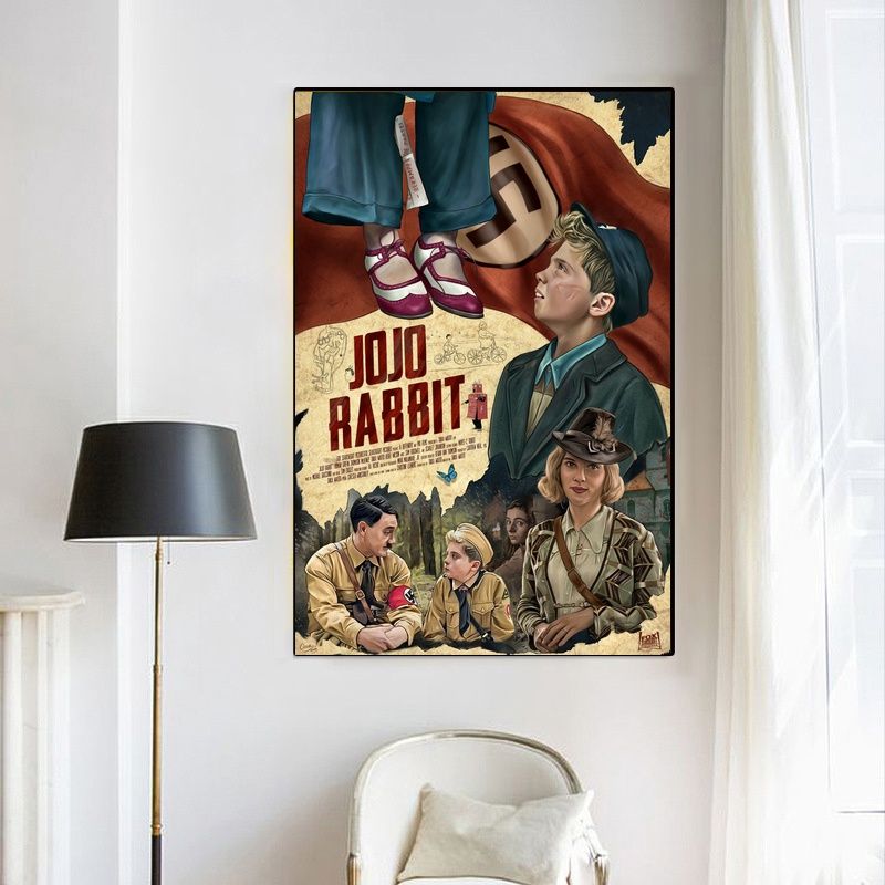 JoJo Rabbit MOVIE Poster Canvas Wall Art Home Decor (No Frame) - Image 4
