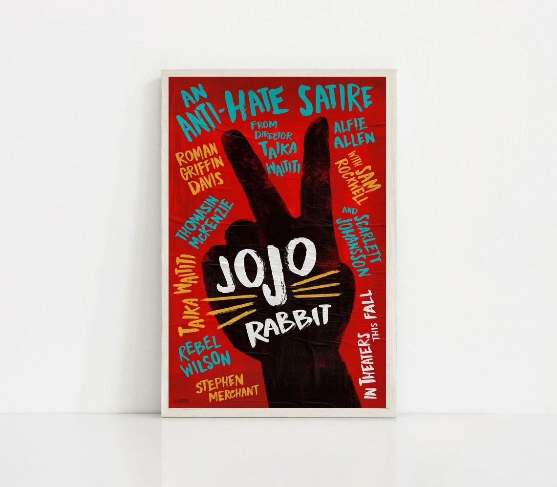 JoJo Rabbit MOVIE Poster Canvas Wall Art Home Decor (No Frame) - Image 2