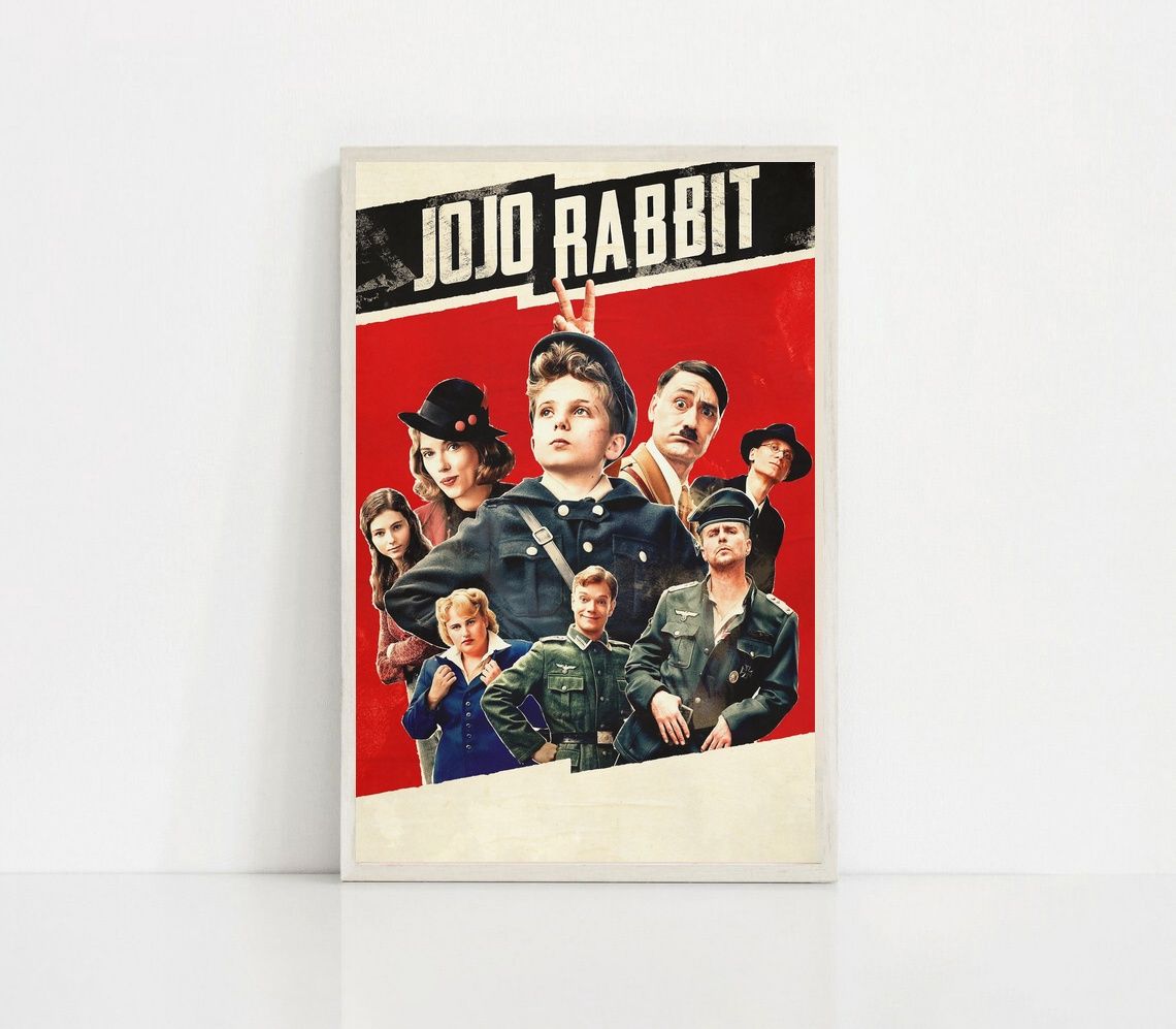 JoJo Rabbit MOVIE Poster Canvas Wall Art Home Decor (No Frame) - Image 2
