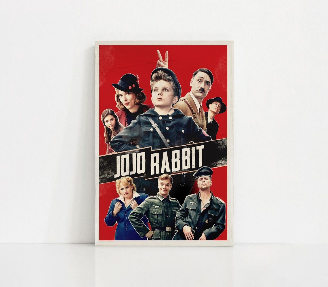 JoJo Rabbit MOVIE Poster Canvas Wall Art Home Decor (No Frame) - Image 2