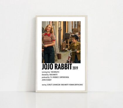 JoJo Rabbit MOVIE Poster Canvas Wall Art Home Decor (No Frame)