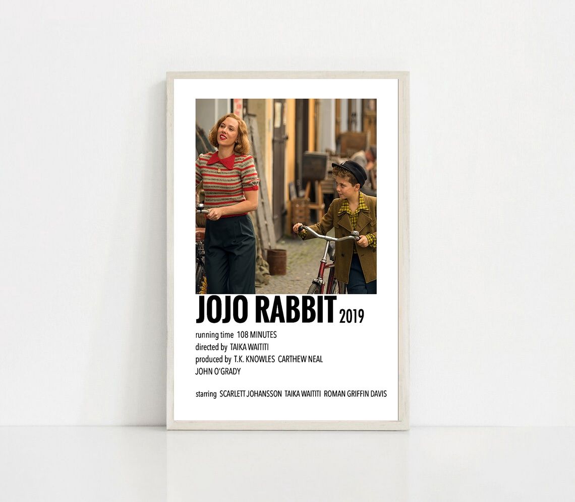 JoJo Rabbit MOVIE Poster Canvas Wall Art Home Decor (No Frame)