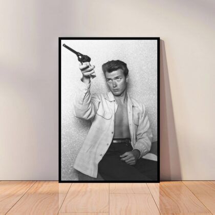 Clint Eastwood Poster Canvas Wall Art Home Decor (No Frame)