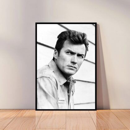 Clint Eastwood Poster Canvas Wall Art Home Decor (No Frame)