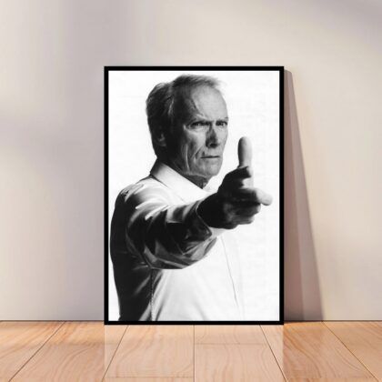 Clint Eastwood Poster Canvas Wall Art Home Decor (No Frame)
