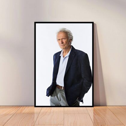 Clint Eastwood Poster Canvas Wall Art Home Decor (No Frame)