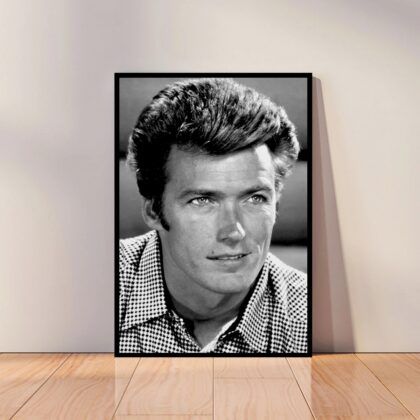 Clint Eastwood Poster Canvas Wall Art Home Decor (No Frame)