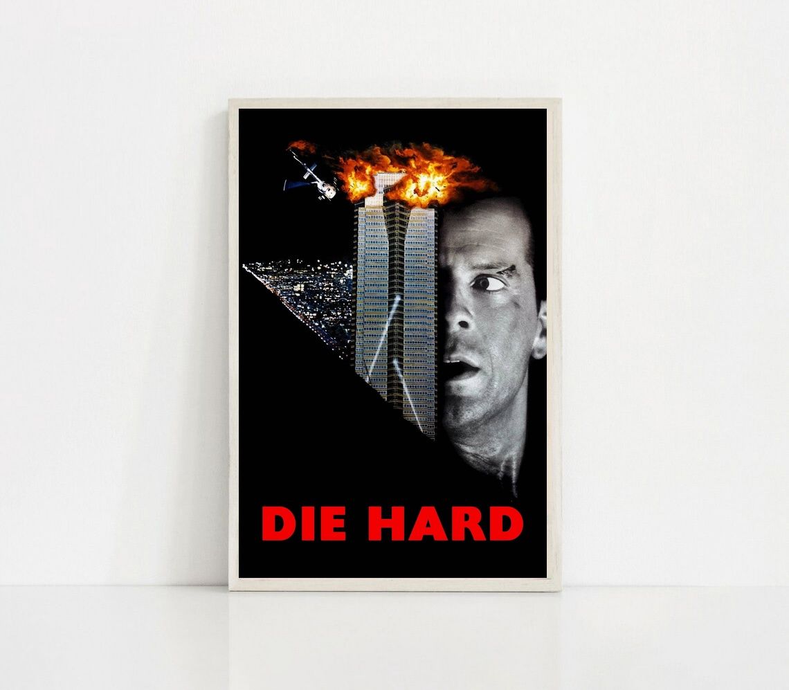 Die Hard 1988 MOVIE Poster Canvas Wall Art Home Decor (No Frame)