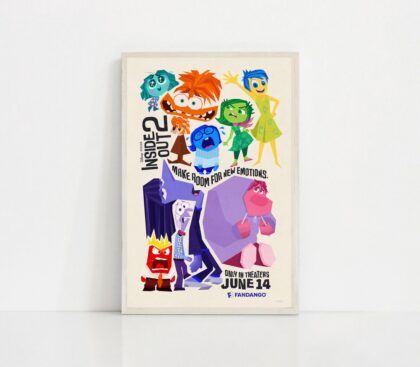 Inside Out 2  MOVIE Poster Canvas Wall Art Home Decor (No Frame)