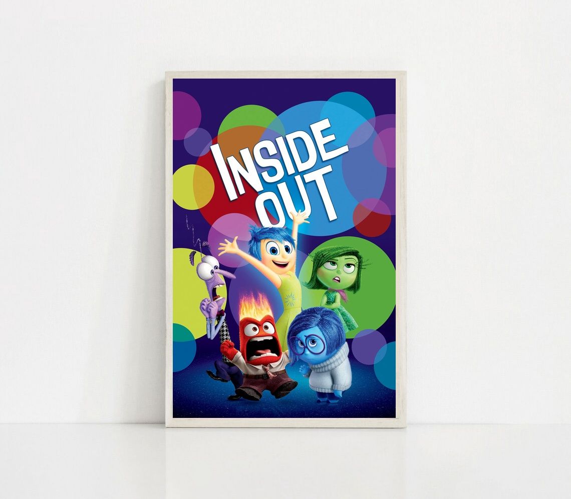 Inside Out 2 MOVIE Poster Canvas Wall Art Home Decor (No Frame) - Image 2