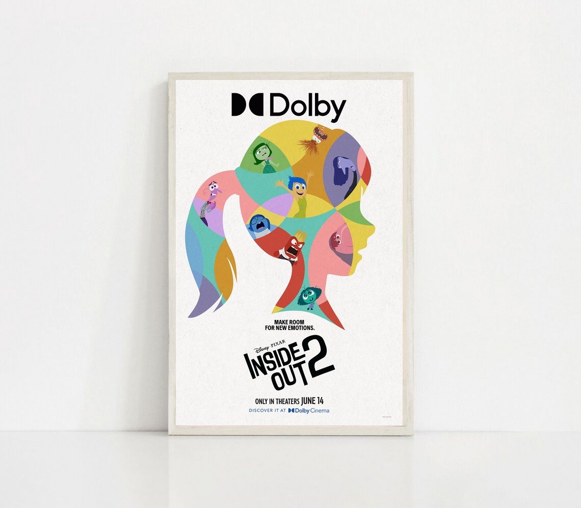 Inside Out 2 MOVIE Poster Canvas Wall Art Home Decor (No Frame) - Image 2