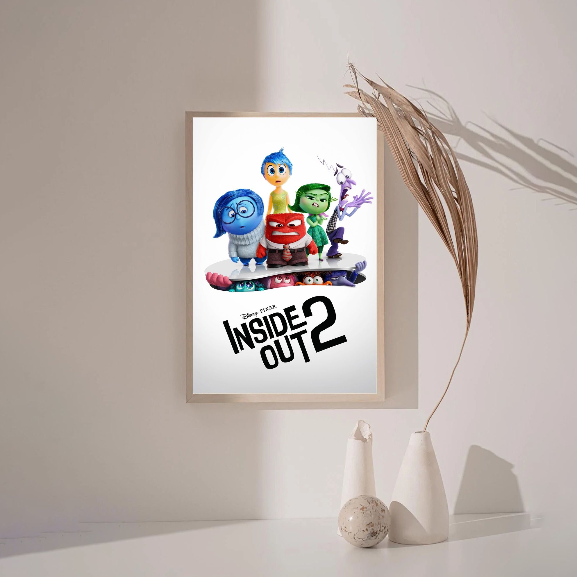 Inside Out 2 MOVIE Poster Canvas Wall Art Home Decor (No Frame) - Image 3