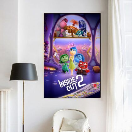 Inside Out 2  MOVIE Poster Canvas Wall Art Home Decor (No Frame)