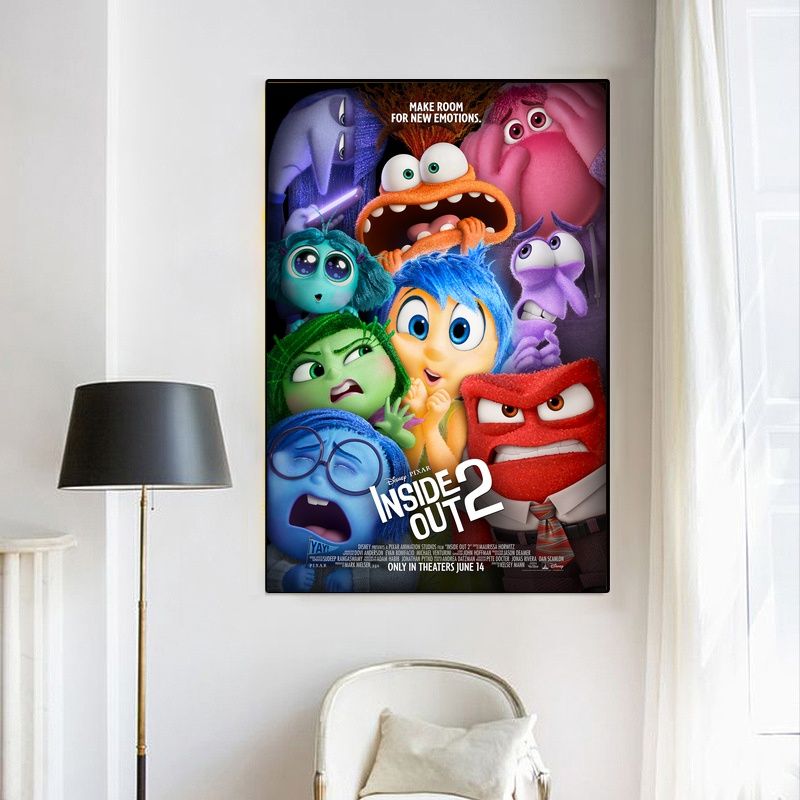 Inside Out 2 MOVIE Poster Canvas Wall Art Home Decor (No Frame) - Image 4