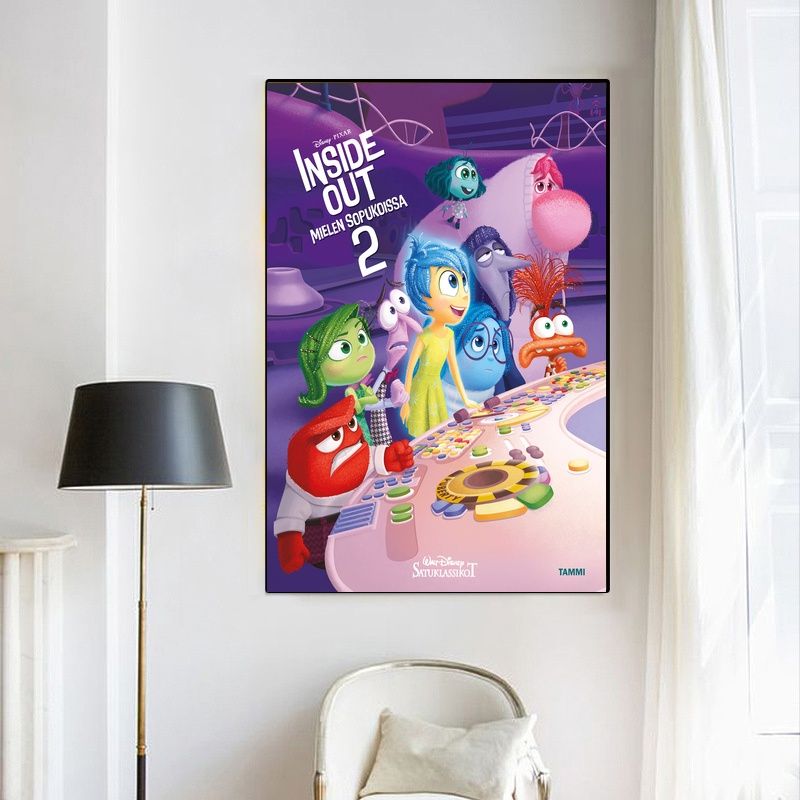 Inside Out 2 MOVIE Poster Canvas Wall Art Home Decor (No Frame) - Image 4