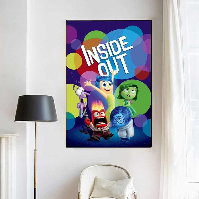 Inside Out 2 MOVIE Poster Canvas Wall Art Home Decor (No Frame) - Image 4