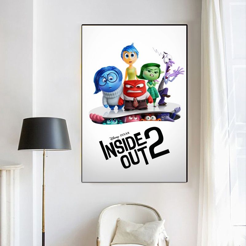 Inside Out 2 MOVIE Poster Canvas Wall Art Home Decor (No Frame) - Image 4