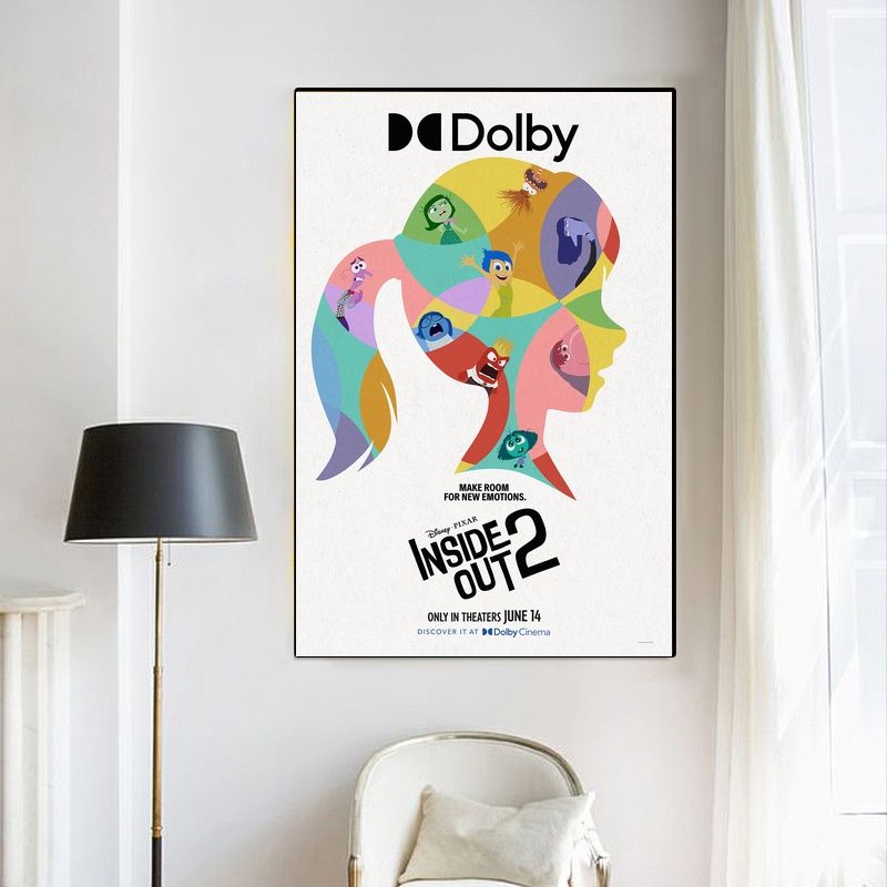 Inside Out 2 MOVIE Poster Canvas Wall Art Home Decor (No Frame) - Image 4