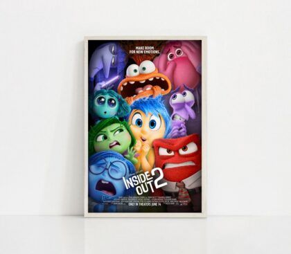 Inside Out 2  MOVIE Poster Canvas Wall Art Home Decor (No Frame)