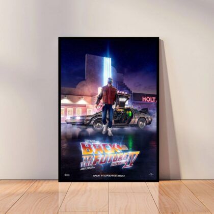 Back to the Future Movie Poster Canvas Wall Art Home Decor (No Frame)