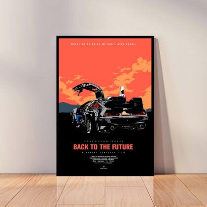 Back to the Future Movie Poster Canvas Wall Art Home Decor (No Frame)