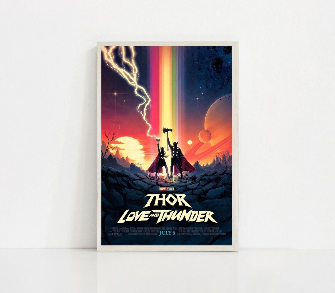 Thor Love and Thunder MOVIE Poster Canvas Wall Art Home Decor (No Frame)