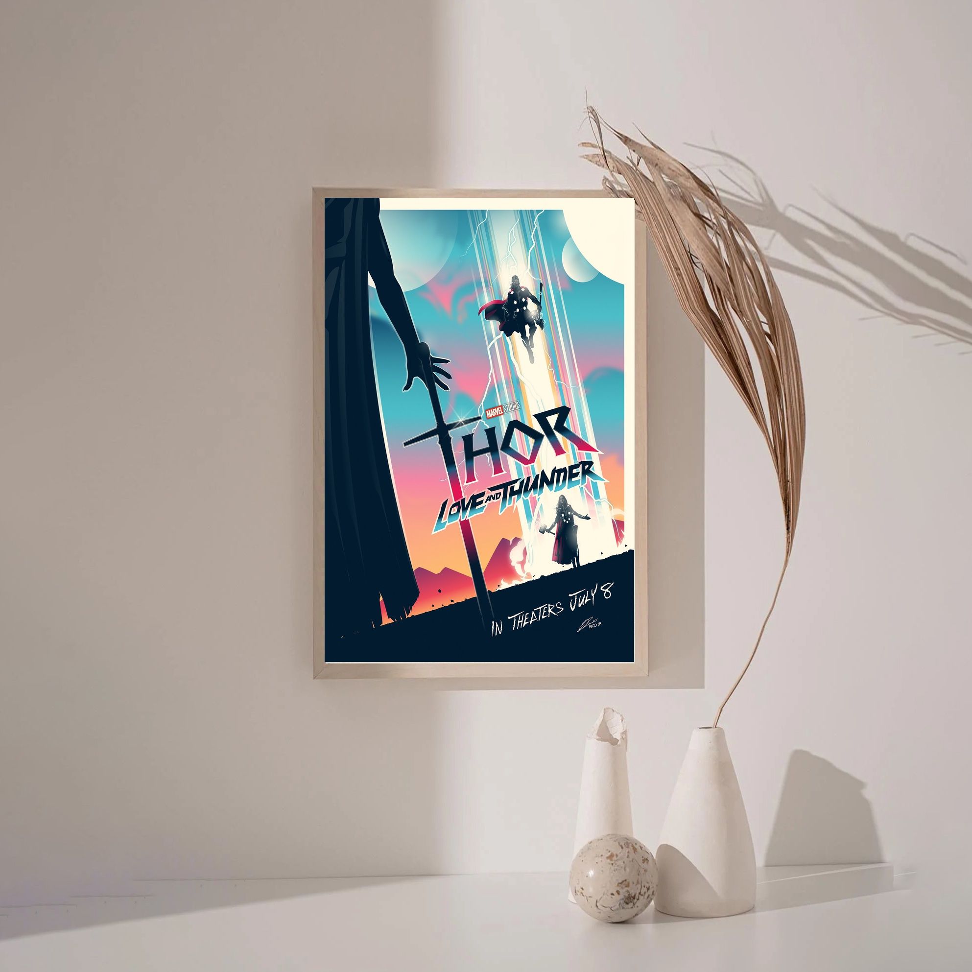 Thor Love and Thunder MOVIE Poster Canvas Wall Art Home Decor (No Frame) - Image 3