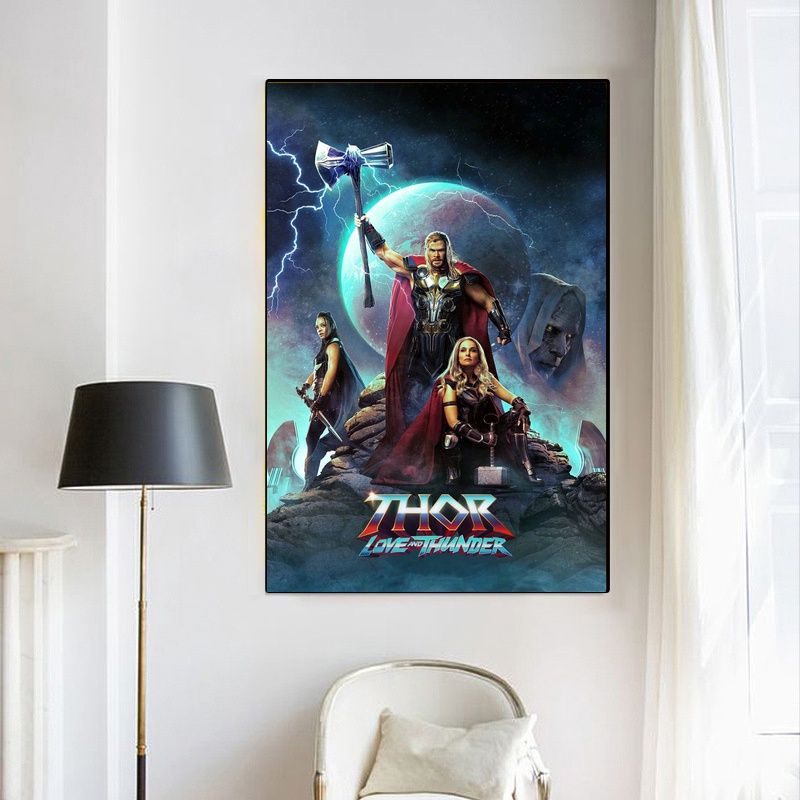 Thor Love and Thunder MOVIE Poster Canvas Wall Art Home Decor (No Frame) - Image 4