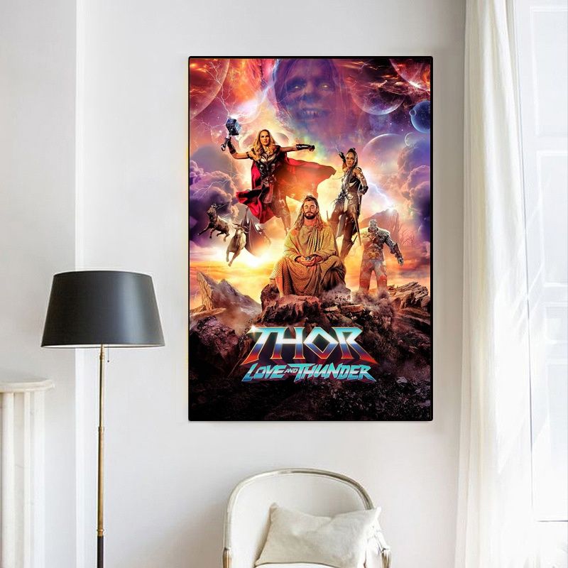 Thor Love and Thunder MOVIE Poster Canvas Wall Art Home Decor (No Frame) - Image 4