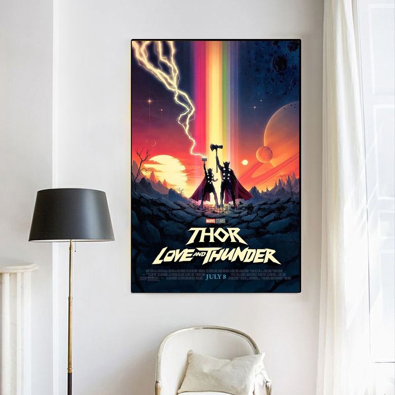 Thor Love and Thunder MOVIE Poster Canvas Wall Art Home Decor (No Frame) - Image 4