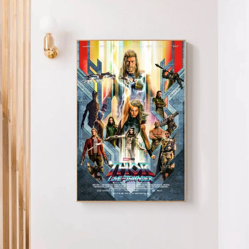 Thor Love and Thunder MOVIE Poster Canvas Wall Art Home Decor (No Frame) - Image 4