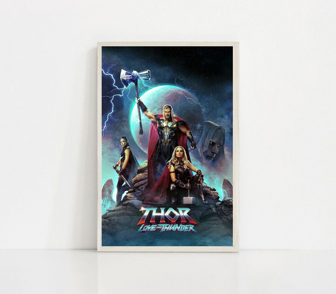 Thor Love and Thunder MOVIE Poster Canvas Wall Art Home Decor (No Frame)