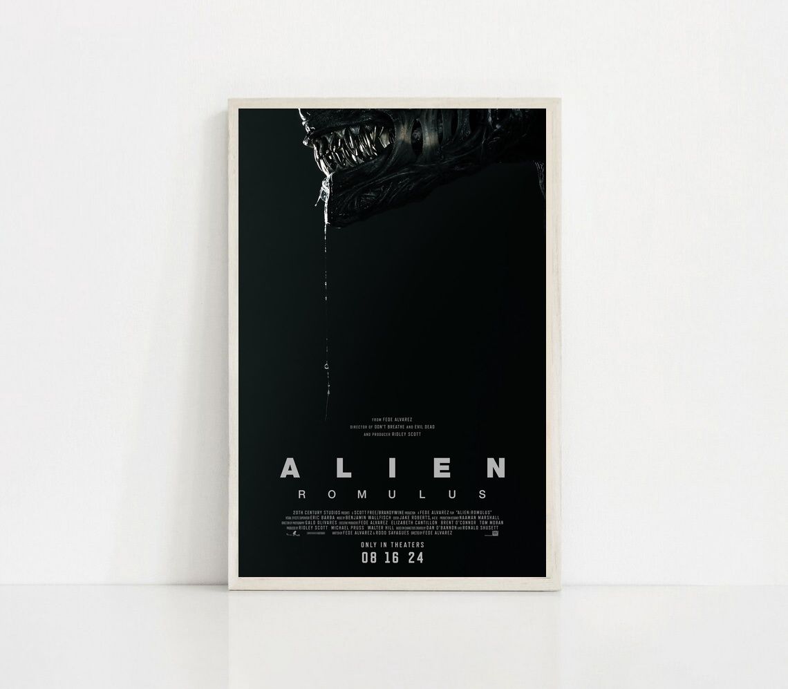 Alien Romulus MOVIE Poster Canvas Wall Art Home Decor (No Frame)