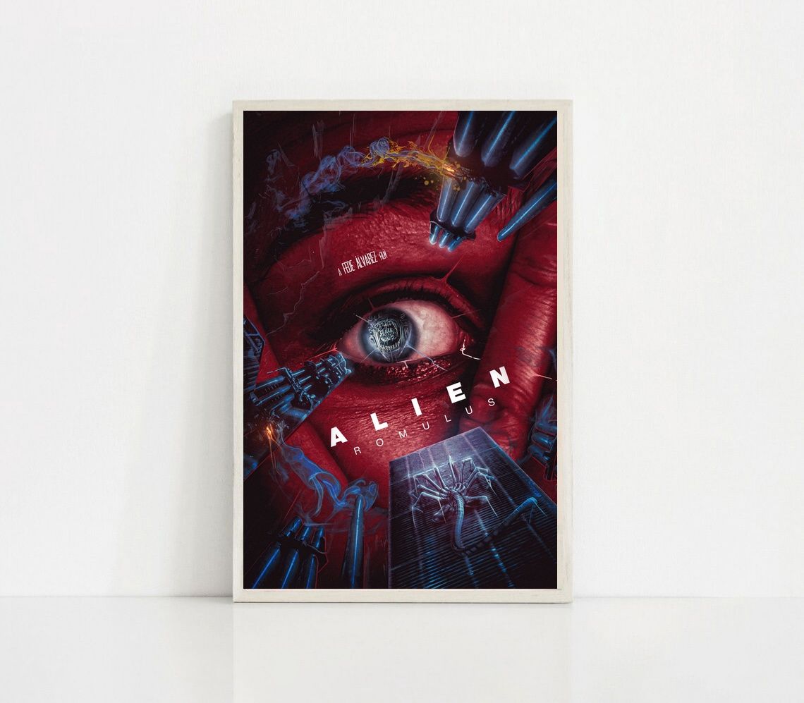 Alien Romulus MOVIE Poster Canvas Wall Art Home Decor (No Frame)