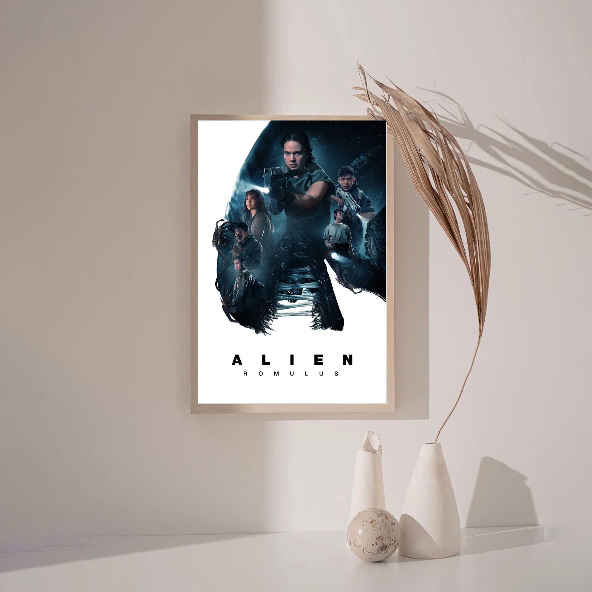 Alien Romulus MOVIE Poster Canvas Wall Art Home Decor (No Frame)