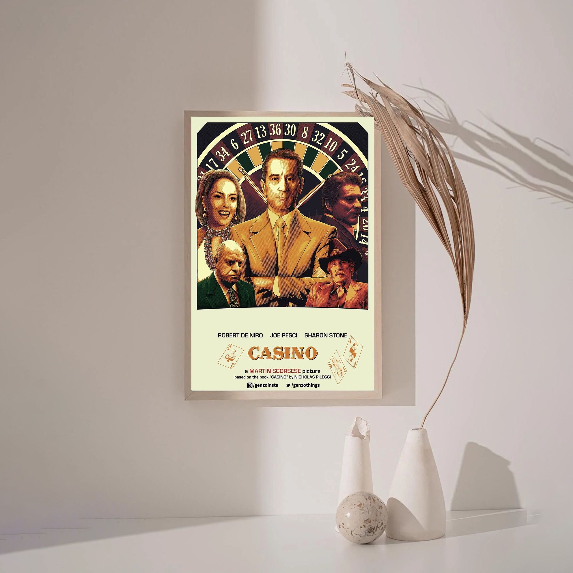 Casino 1995 MOVIE Poster Canvas Wall Art Home Decor (No Frame) - Image 3