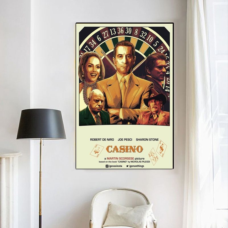 Casino 1995 MOVIE Poster Canvas Wall Art Home Decor (No Frame) - Image 4