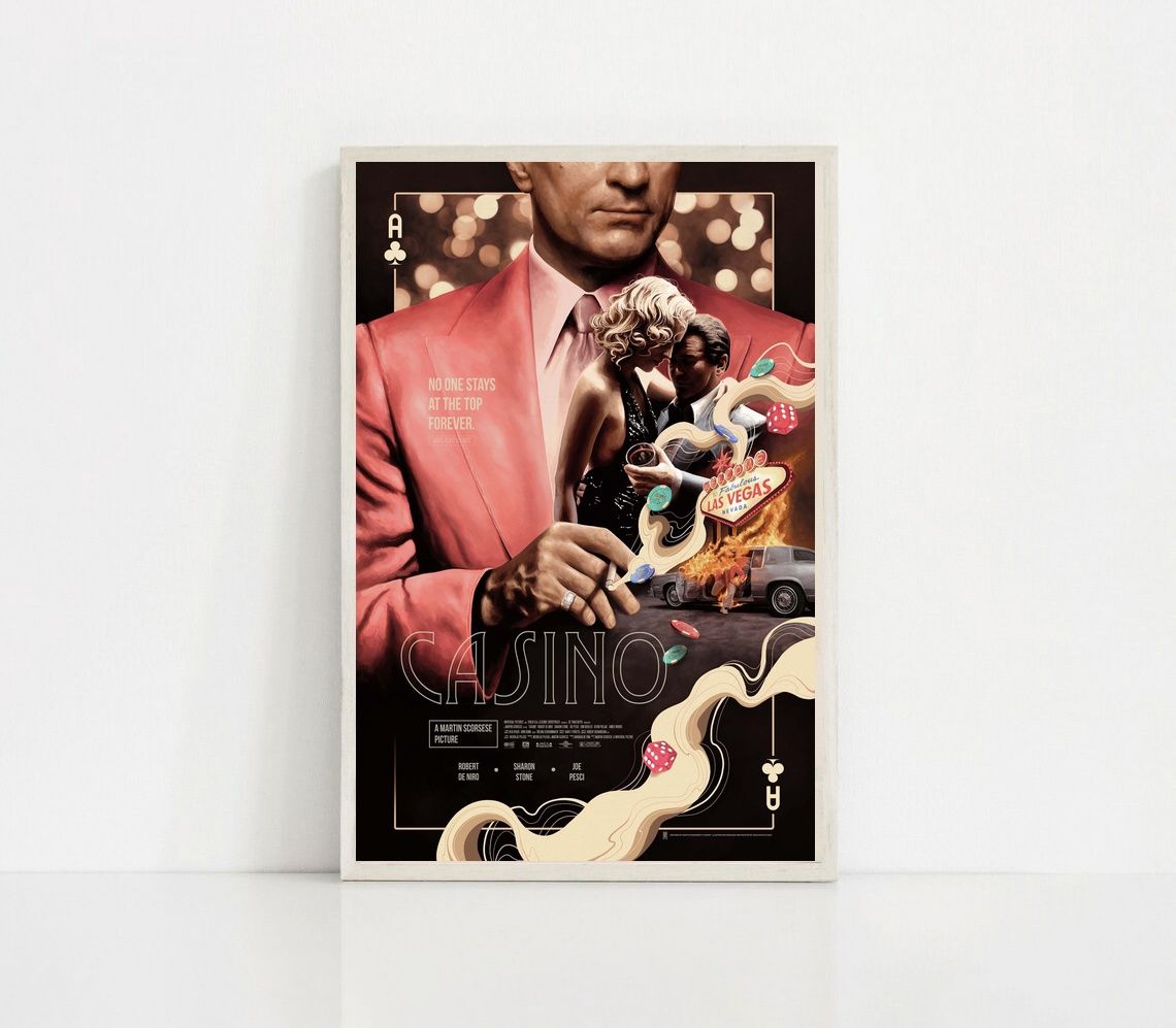 Casino 1995 MOVIE Poster Canvas Wall Art Home Decor (No Frame)