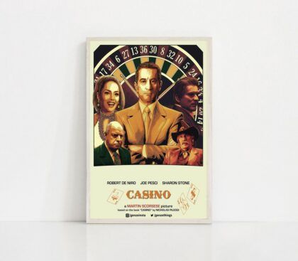 Casino 1995 MOVIE Poster Canvas Wall Art Home Decor (No Frame)