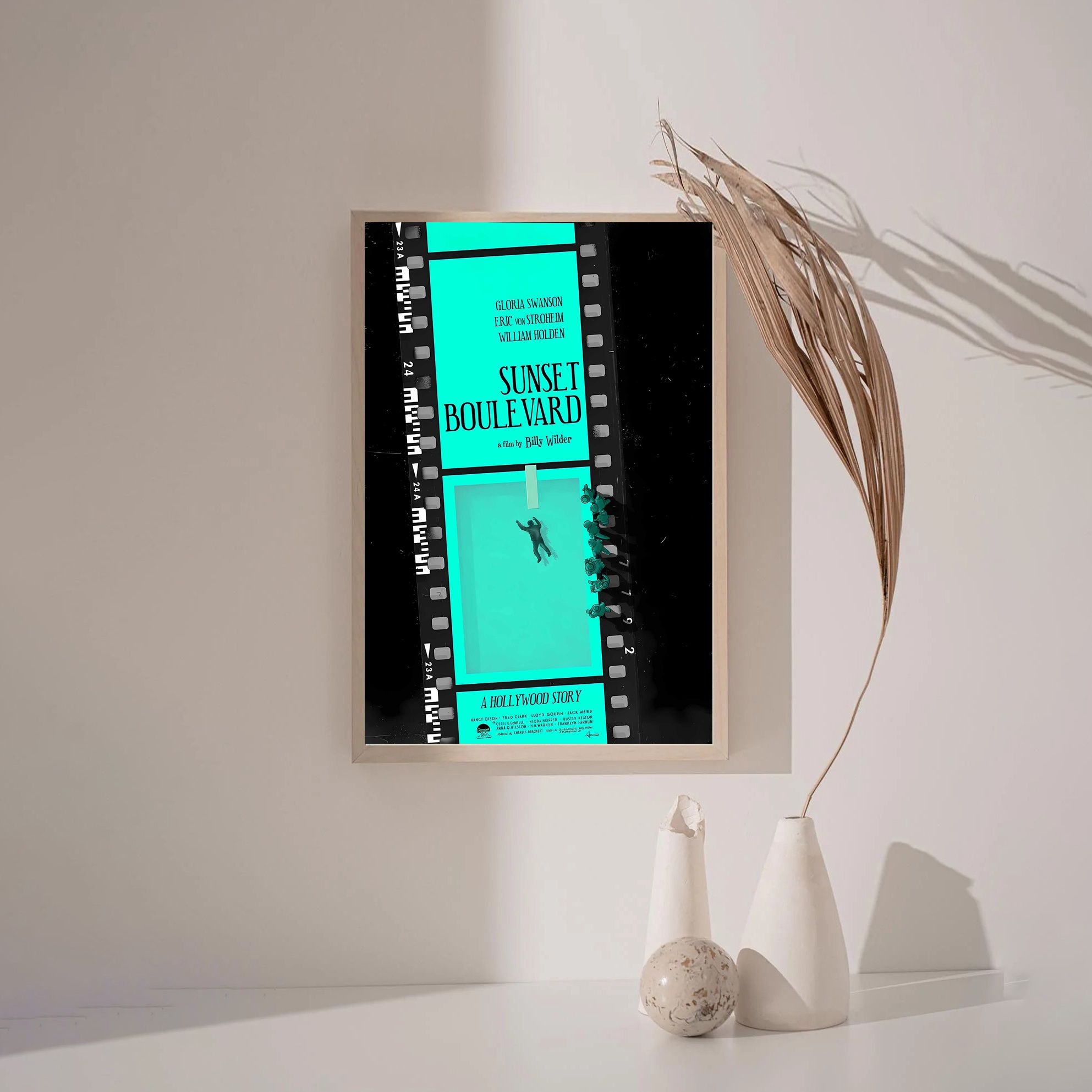 Sunset Boulevard MOVIE Poster Canvas Wall Art Home Decor (No Frame) - Image 3