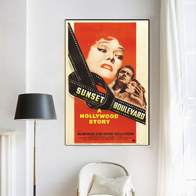 Sunset Boulevard MOVIE Poster Canvas Wall Art Home Decor (No Frame) - Image 3