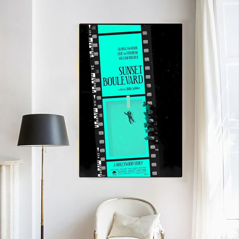 Sunset Boulevard MOVIE Poster Canvas Wall Art Home Decor (No Frame) - Image 4