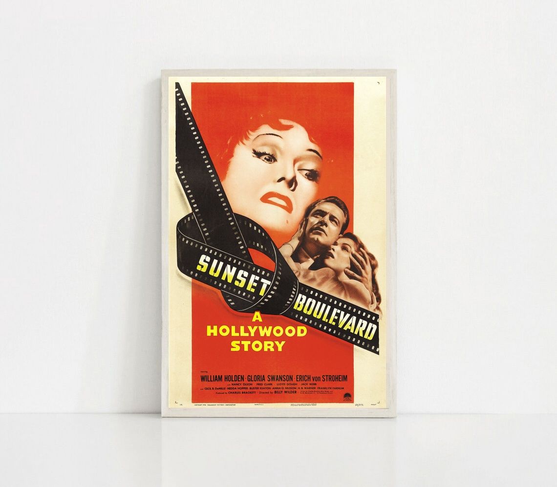 Sunset Boulevard MOVIE Poster Canvas Wall Art Home Decor (No Frame) - Image 4
