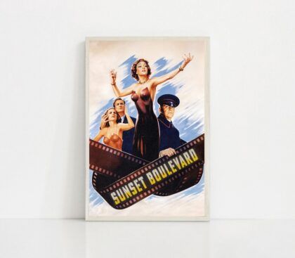 Sunset Boulevard MOVIE Poster Canvas Wall Art Home Decor (No Frame)