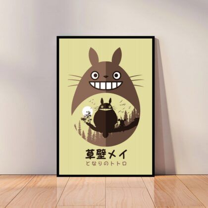 My Neighbor Totoro Anime Poster Canvas Wall Art Home Decor (No Frame)