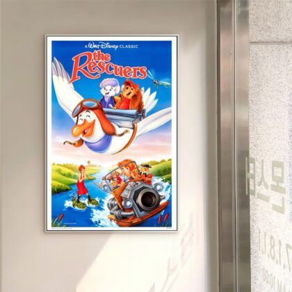 The Rescuers MOVIE Poster Canvas Wall Art Home Decor (No Frame)