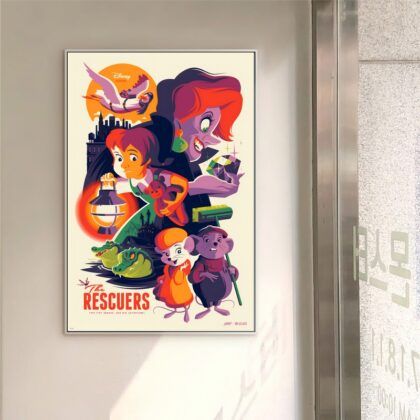 The Rescuers MOVIE Poster Canvas Wall Art Home Decor (No Frame)